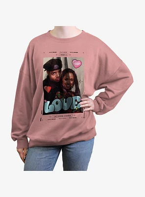 Clueless Love Dionne and Murray Womens Oversized Sweatshirt
