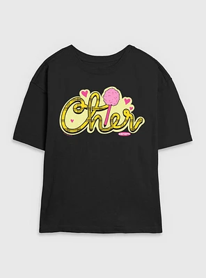 Clueless Cher Badge Womens Skimmer T-Shirt