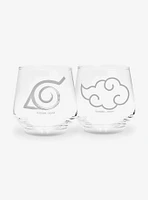 Naruto Shippuden Konoha & Akatsuki Glass Set