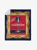 NHL Florida Panthers Portrait Silk Touch Sherpa Throw Blanket