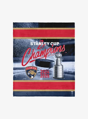 NHL Florida Panthers Multiply Silk Touch Throw Blanket
