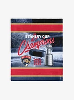 NHL Florida Panthers Multiply Silk Touch Throw Blanket