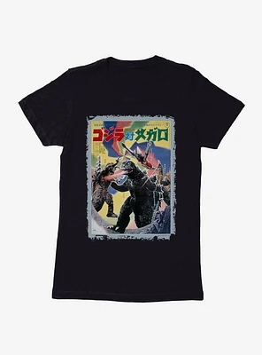 Godzilla Versus Megalon Womens T-Shirt