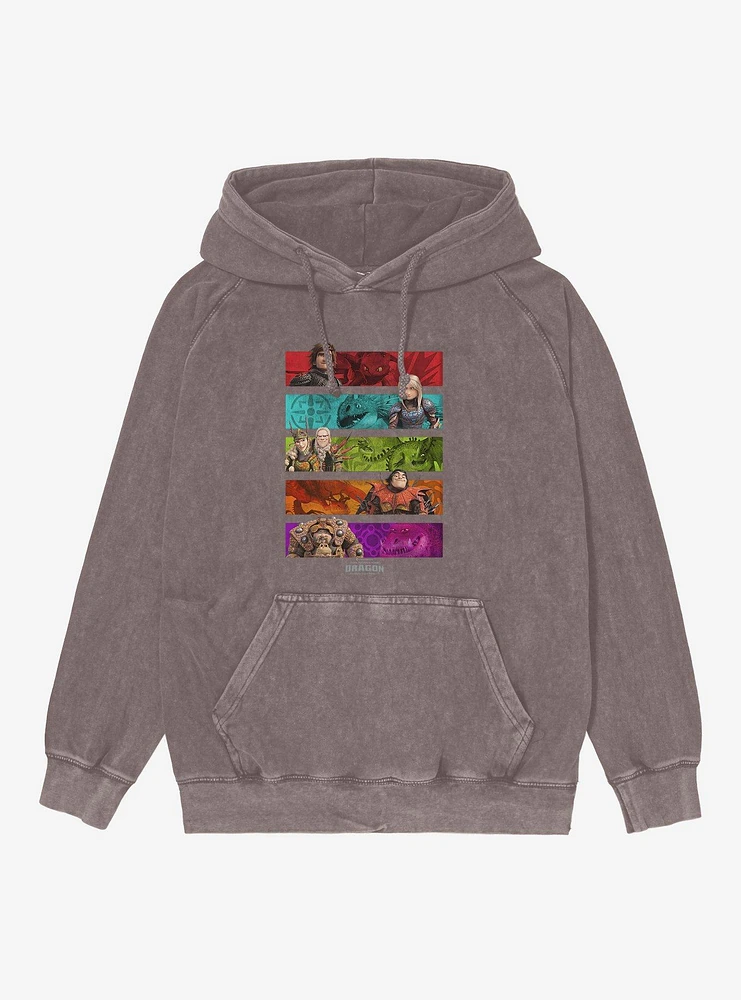 How To Train Your Dragon Trainer Banners Mineral Wash Hoodie