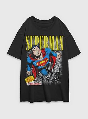 DC Comics Superman Vintage Girls Oversized T-Shirt BoxLunch Web Exclusive