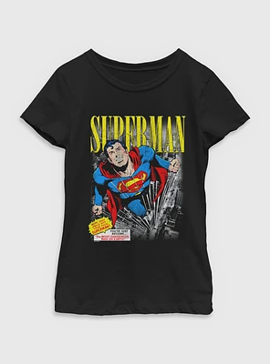 DC Comics Superman Vintage Youth Girls T-Shirt BoxLunch Web Exclusive