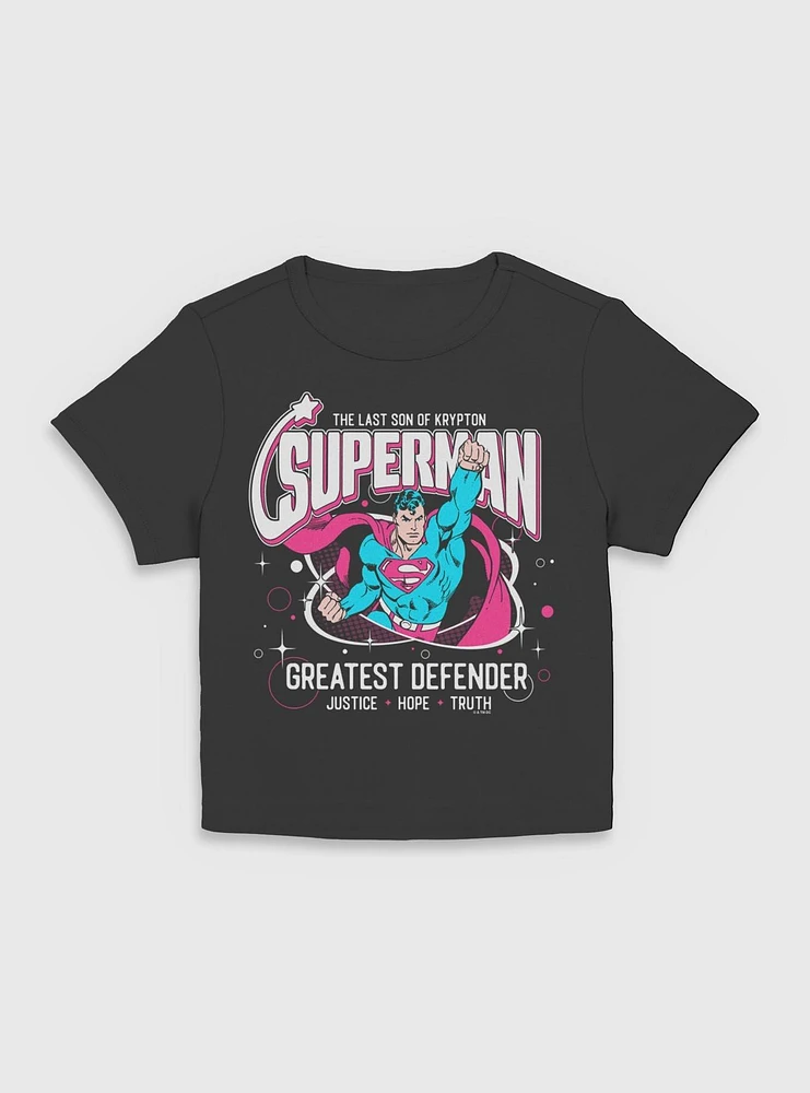 DC Comics Superman Greatest Defender Girls Baby T-Shirt BoxLunch Web Exclusive