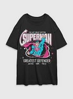 DC Comics Superman Greatest Defender Girls Oversized T-Shirt BoxLunch Web Exclusive