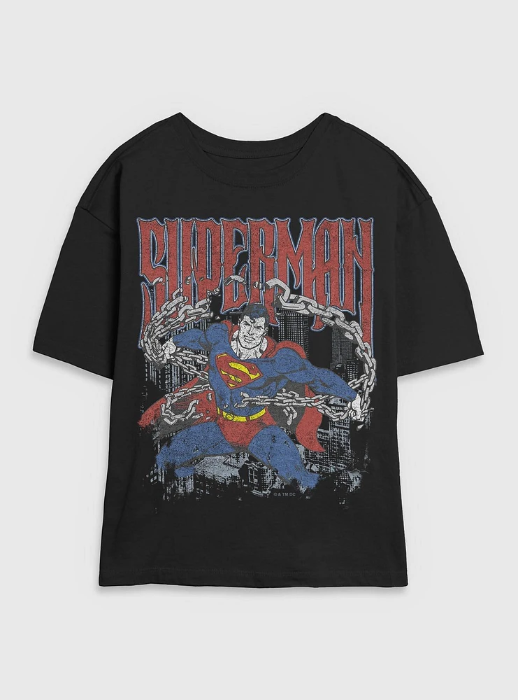 DC Comics Superman Unchained Girls Skimmer T-Shirt BoxLunch Web Exclusive
