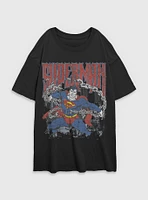 DC Comics Superman Unchained Girls Oversized T-Shirt BoxLunch Web Exclusive