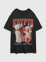 DC Comics Superman Krypto Superman's Best Friend Girls Oversized T-Shirt BoxLunch Web Exclusive