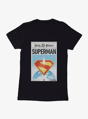 DC Comics Superman Daily Planet Front Page Womens T-Shirt