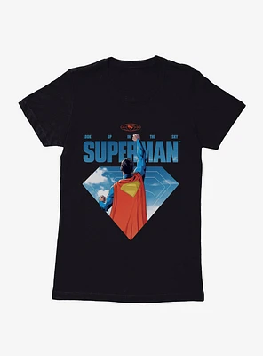 DC Comics Superman Look Up Animation Womens T-Shirt