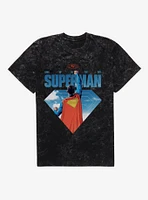 DC Comics Superman Look Up Animation Mineral Wash T-Shirt