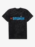 DC Comics Superman Look Up The Sky Mineral Wash T-Shirt