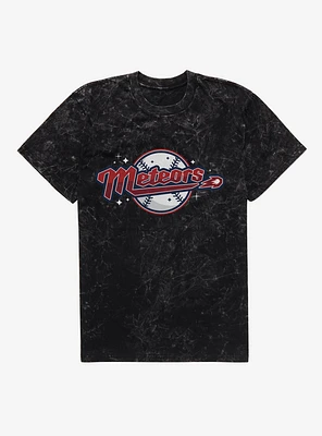 DC Comics Superman Metropolis Meteors Baseball Team Mineral Wash T-Shirt