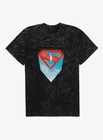 DC Comics Superman Flying Silhouette Mineral Wash T-Shirt