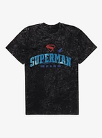 DC Comics Superman Look Up The Sky Logo Mineral Wash T-Shirt