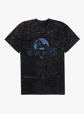 DC Comics Superman Metropolis Mineral Wash T-Shirt