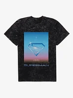DC Comics Superman Crystal Logo Mineral Wash T-Shirt