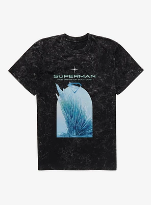 DC Comics Superman Fortress Of Solitude Mineral Wash T-Shirt