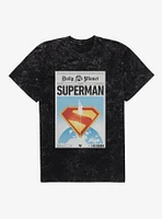DC Comics Superman Daily Planet Front Page Mineral Wash T-Shirt
