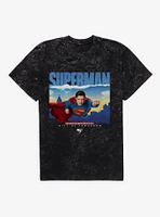 DC Comics Superman Metropolis City Of Tomorrow Mineral Wash T-Shirt
