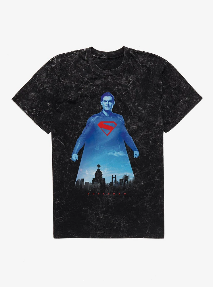 DC Comics Superman Protector Of Metropolis Mineral Wash T-Shirt