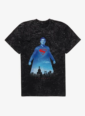 DC Comics Superman Protector Of Metropolis Mineral Wash T-Shirt