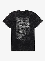 How To Train Your Dragon Night Fury Stats Mineral Wash T-Shirt