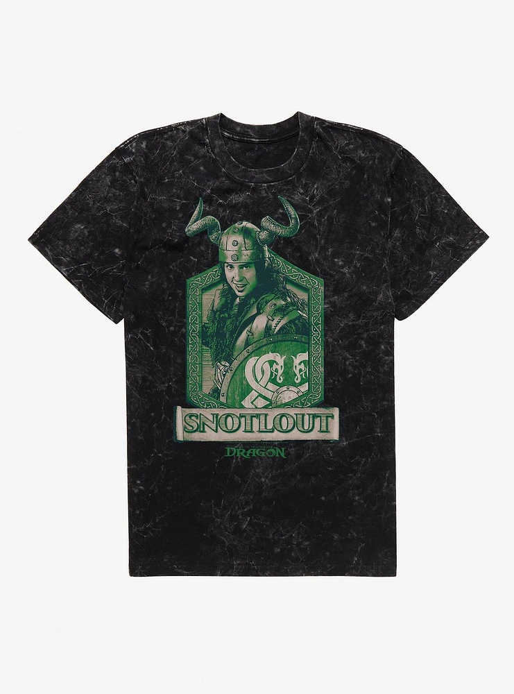 How To Train Your Dragon Snotlout Mineral Wash T-Shirt