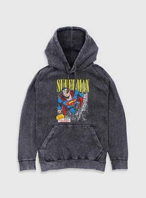 DC Comics Superman Vintage Mineral Wash Hoodie BoxLunch Web Exclusive
