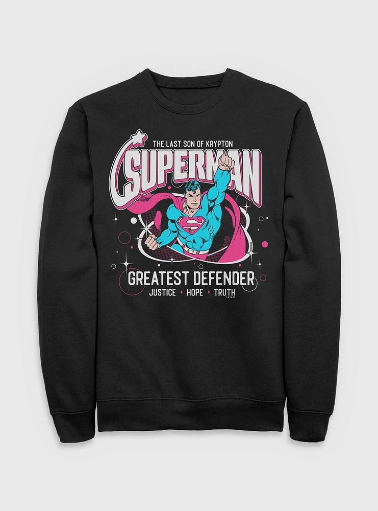 DC Comics Superman Greatest Defender Sweatshirt BoxLunch Web Exclusive