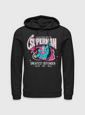 DC Comics Superman Greatest Defender Hoodie BoxLunch Web Exclusive