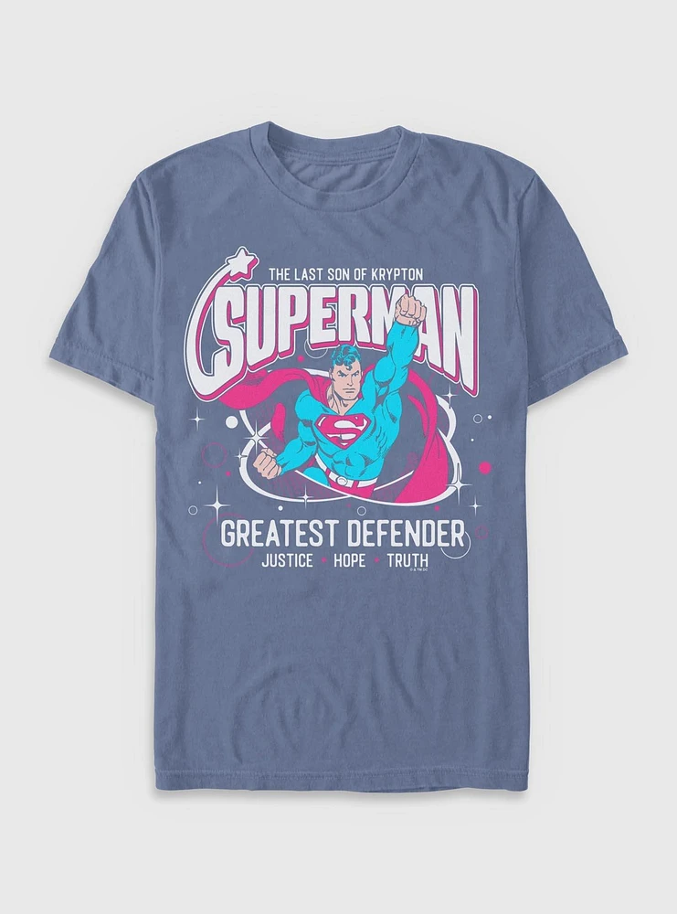 DC Comics Superman Greatest Defender Garment Dye T-Shirt BoxLunch Web Exclusive