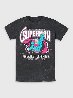 DC Comics Superman Greatest Defender Mineral Wash T-Shirt BoxLunch Web Exclusive