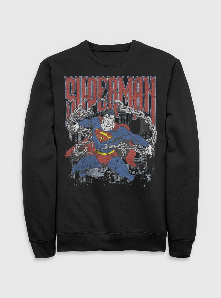 DC Comics Superman Unchained Sweatshirt BoxLunch Web Exclusive