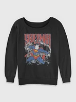 DC Comics Superman Unchained Girls Slouchy Sweatshirt BoxLunch Web Exclusive