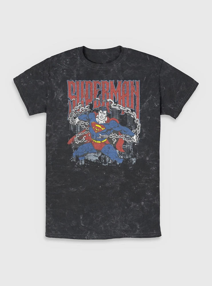 DC Comics Superman Unchained Mineral Wash T-Shirt BoxLunch Web Exclusive