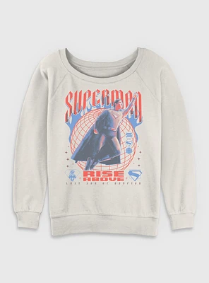 DC Comics Superman Rise Above Girls Slouchy Sweatshirt BoxLunch Web Exclusive