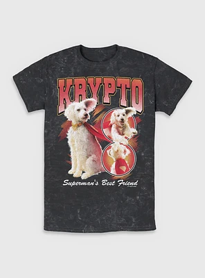 DC Comics Superman Krypto Superman's Best Friend Mineral Wash T-Shirt BoxLunch Web Exclusive