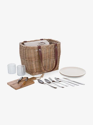 Terrabella Earth Friendly Handwoven Picnic Basket Set For 2