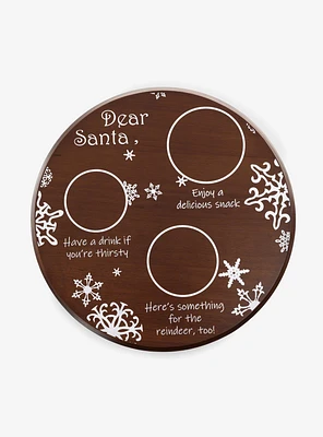Dear Santa Milk & Cookies Serving Tray