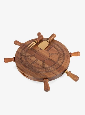 Helmsman Lazy Susan Cheese Board With Tool Set