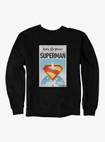 DC Comics Superman Daily Planet Front Page Sweatshirt