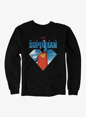 DC Comics Superman Look Up Animation Sweatshirt