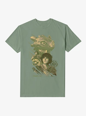 How To Train Your Dragon Hiccup And Toothless Garment Dye T-Shirt