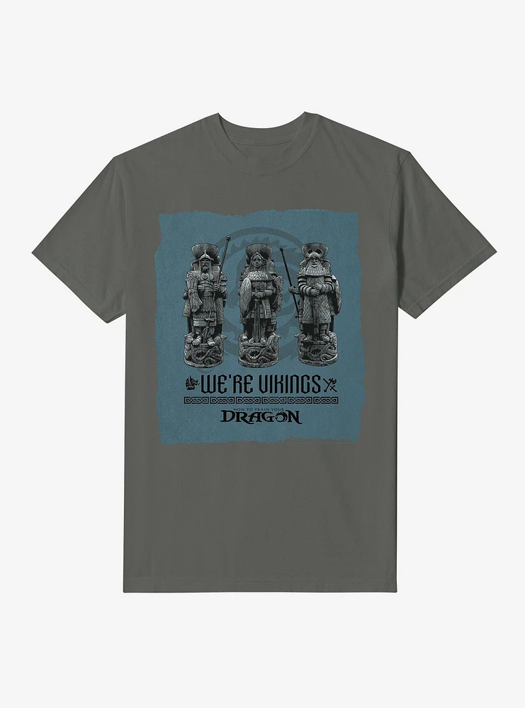 How To Train Your Dragon We're Vikings Garment Dye T-Shirt
