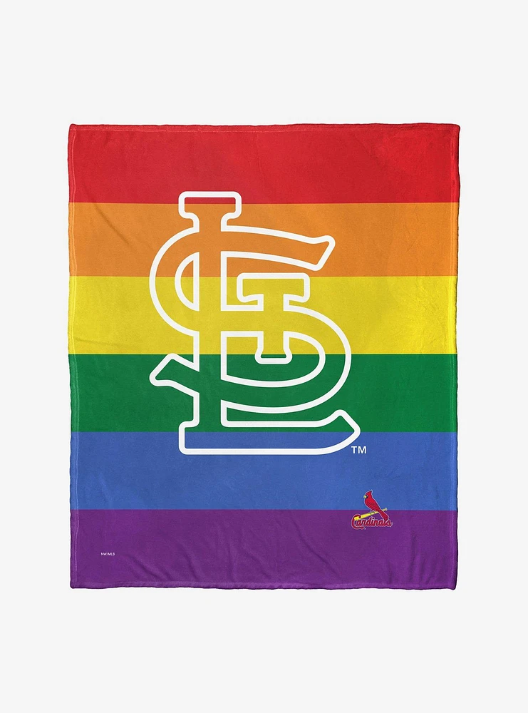 MLB St. Louis Cardinals Pride Series Silk Touch Throw Blanket