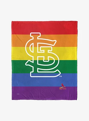 MLB St. Louis Cardinals Pride Series Silk Touch Throw Blanket